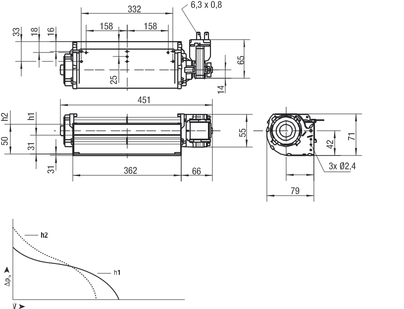 Чертеж QLK45/0030-2212